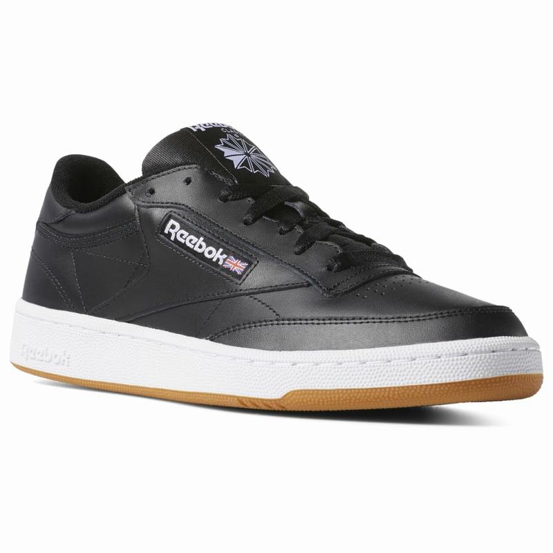 Tenisi Reebok Club C 85 Dama Negrii/Albi Romania EU2528LD